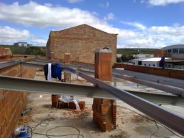 Estudio de Arquitectura Félix Cuadrado vista vigas de acero