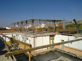 Estudio de Arquitectura Félix Cuadrado esqueleto casa en obras